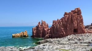 Red Rocks Arbatax Sea 